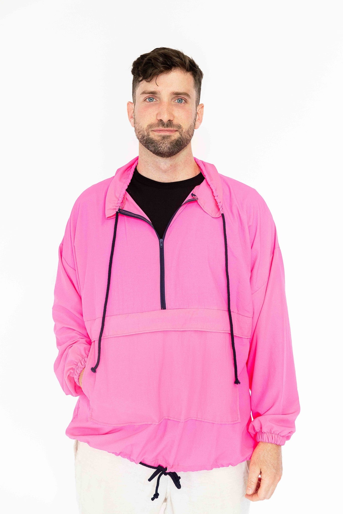 Anorak Ivy rose fluo unisexe