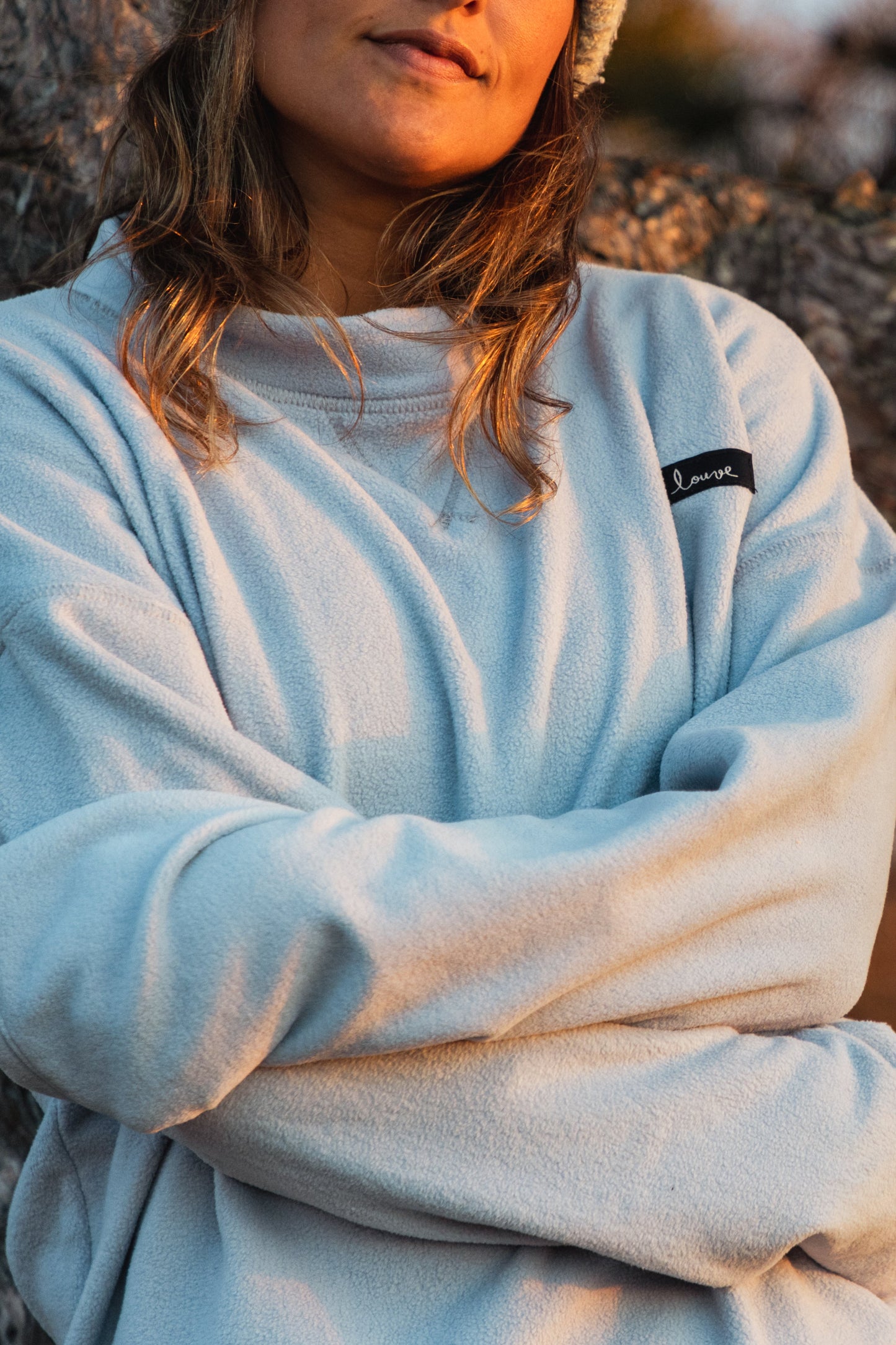 Polar fleece sweatshirt