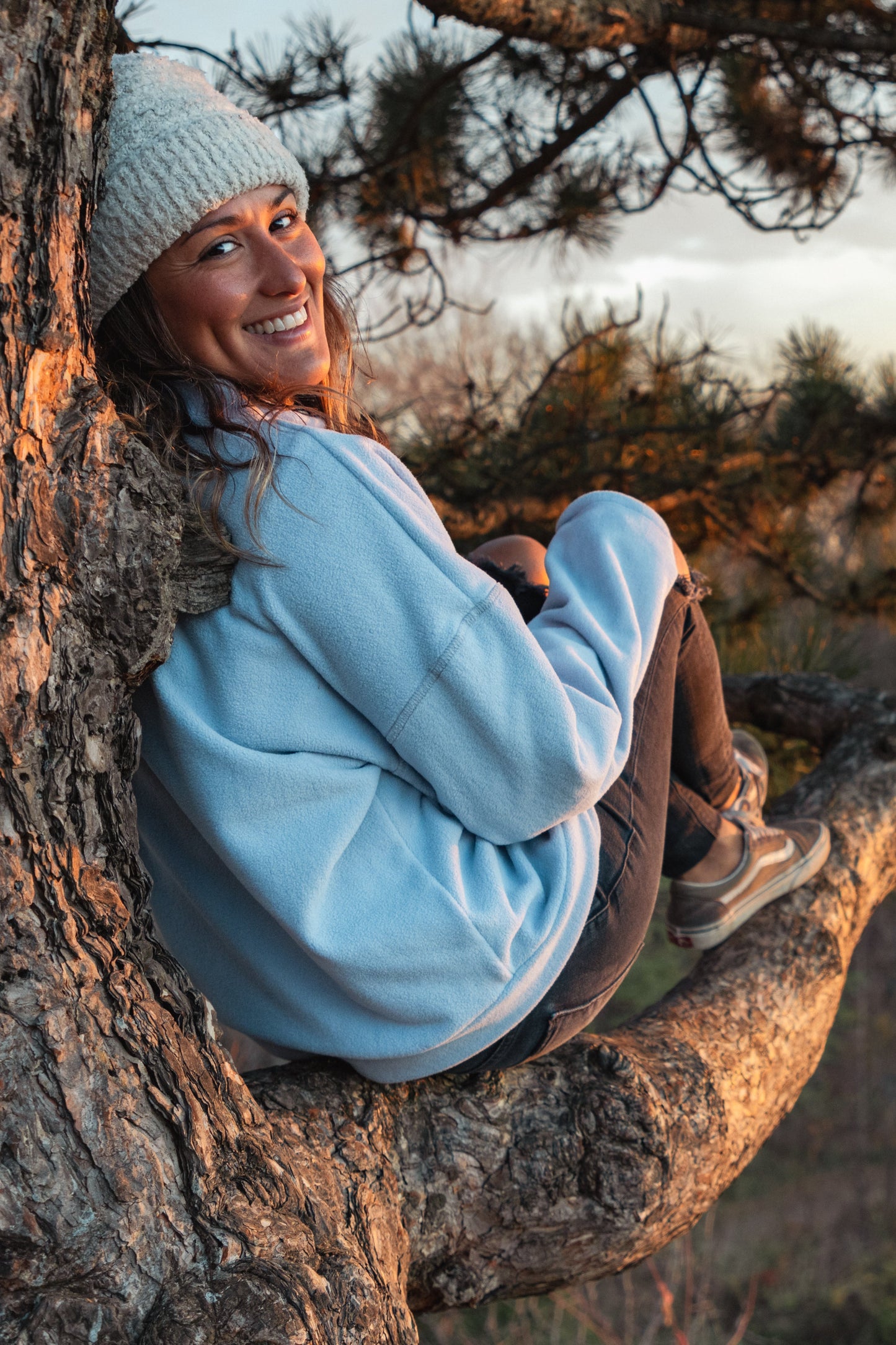 Polar fleece sweatshirt