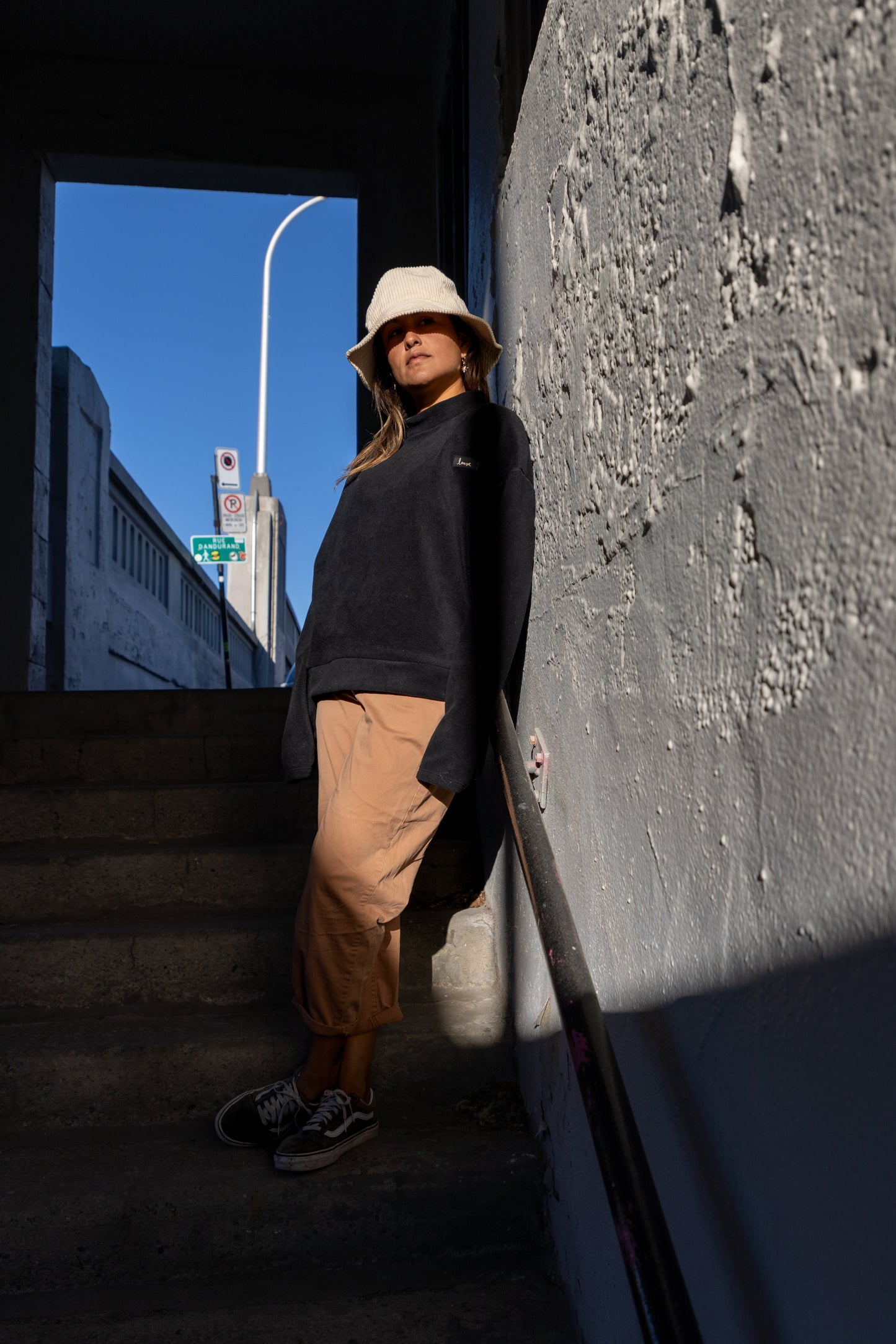 Polar fleece sweatshirt