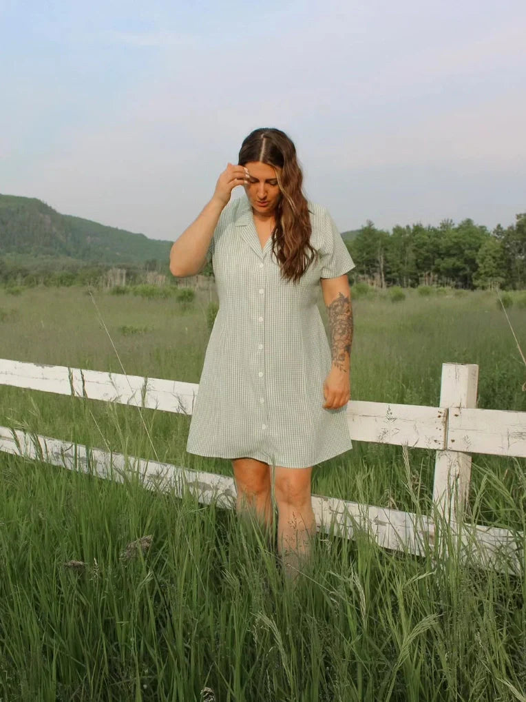 Robe Chemise à Carreaux Helena