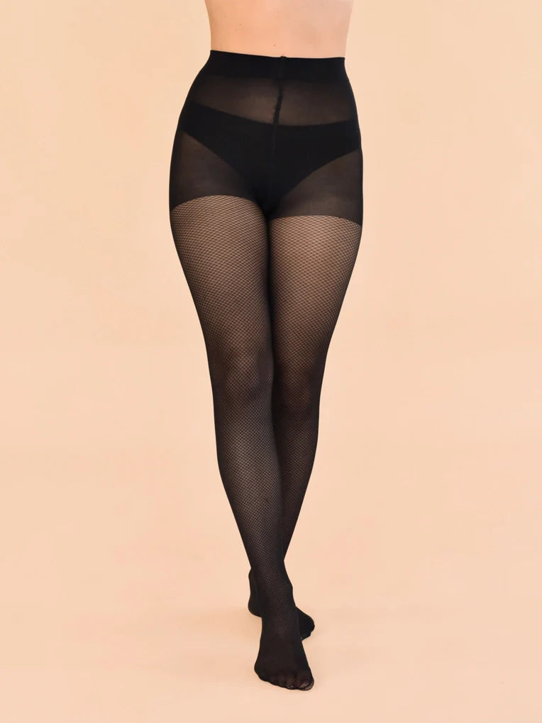 Collants en Résille avec Couture Arrière