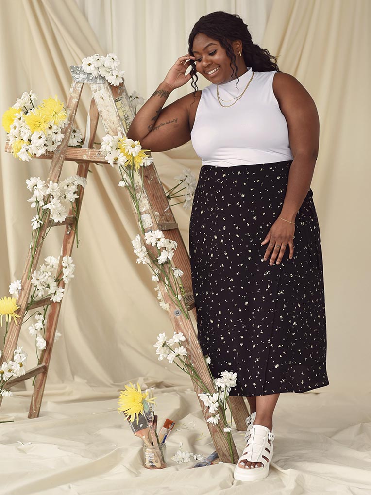 Jupe Lily Midi Wrap