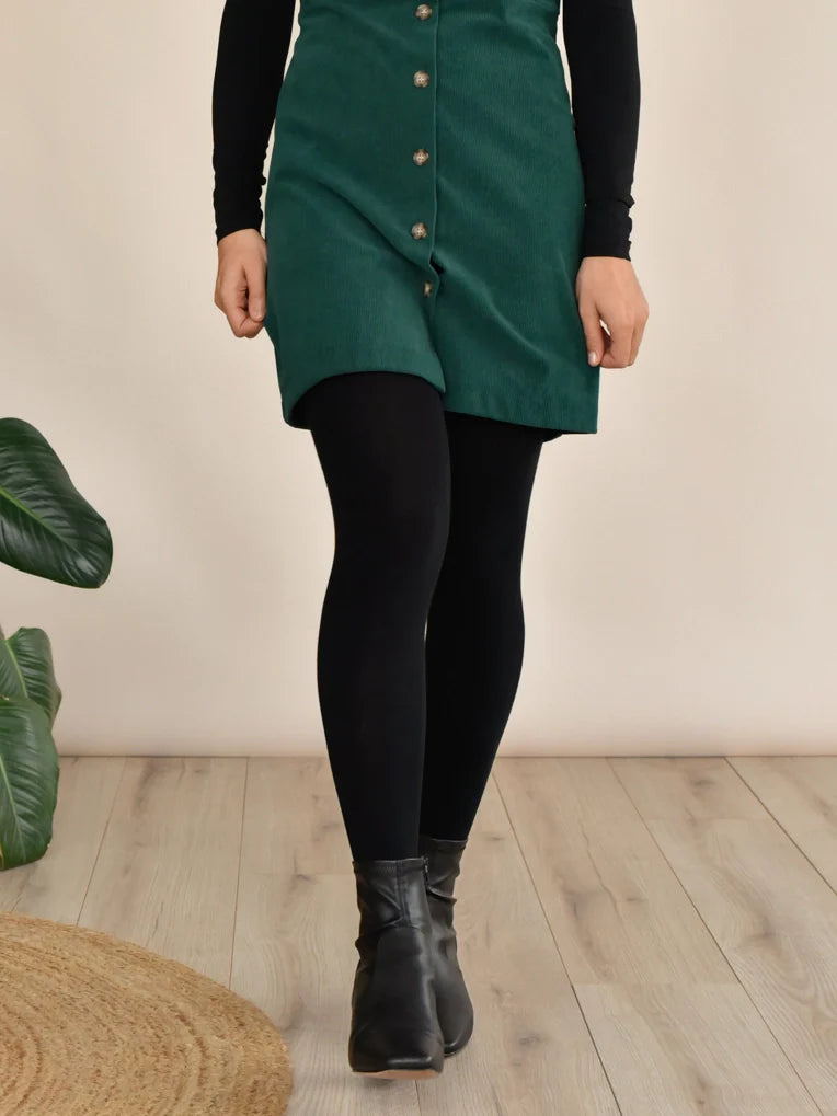 Black Organic Cotton Tights