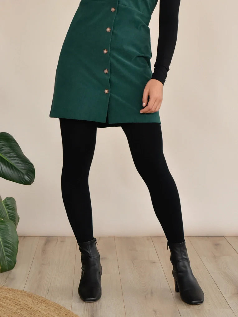 Black Organic Cotton Tights