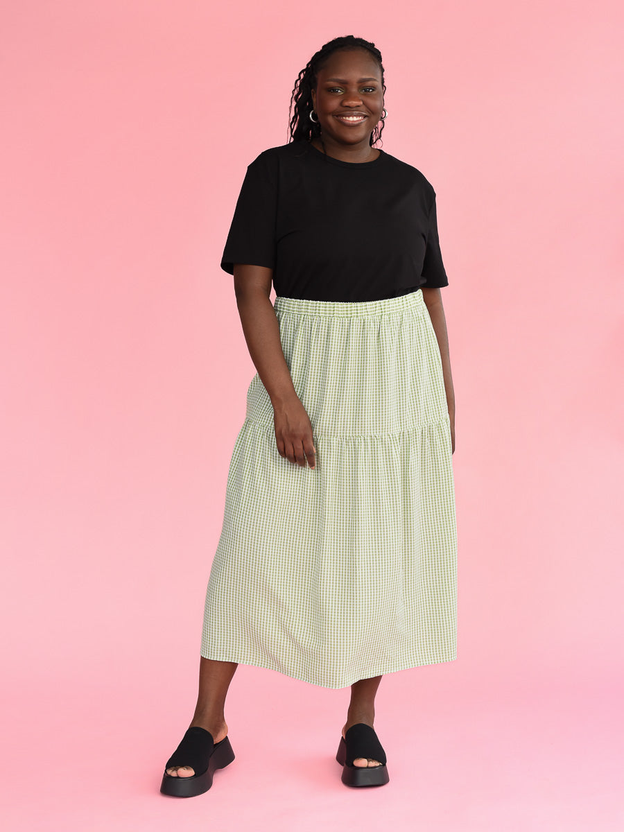 Jupe Longue Carreautée Cameron