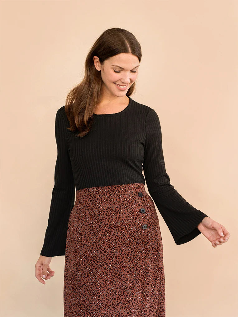 Top Dawn Black Rib