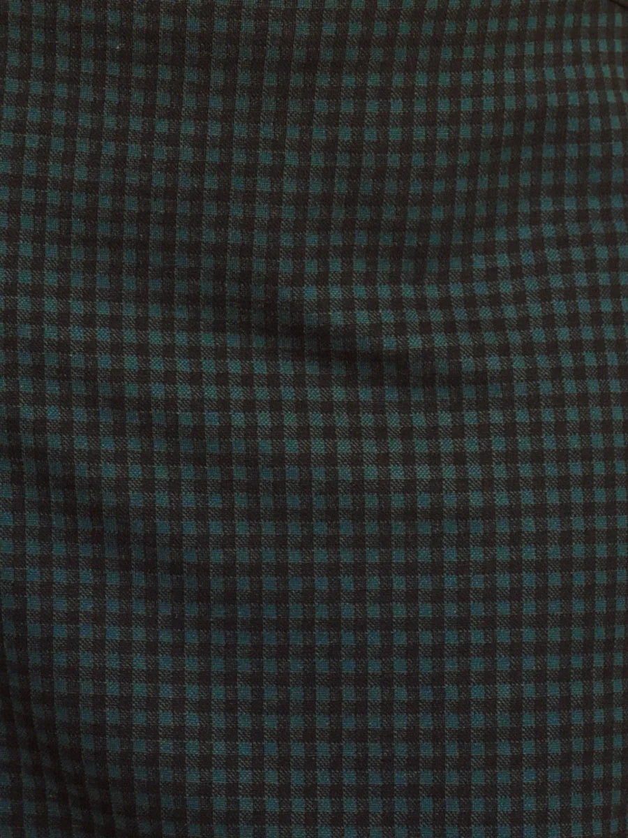 Jupe midi à carreaux verte