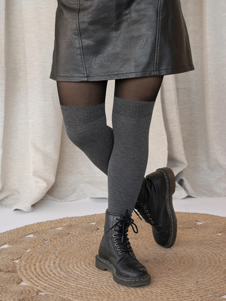 Collants cuissardes OTK gris