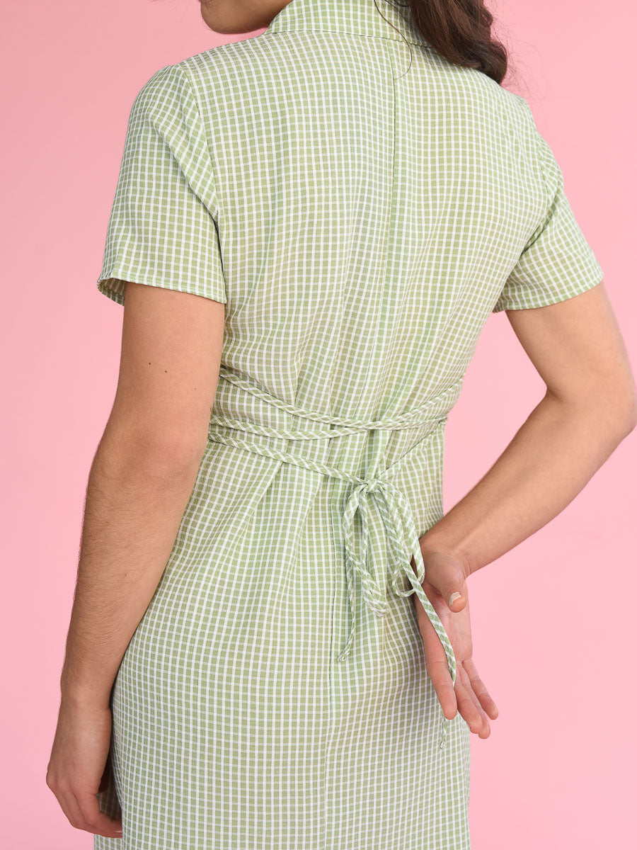 Robe Chemise à Carreaux Helena