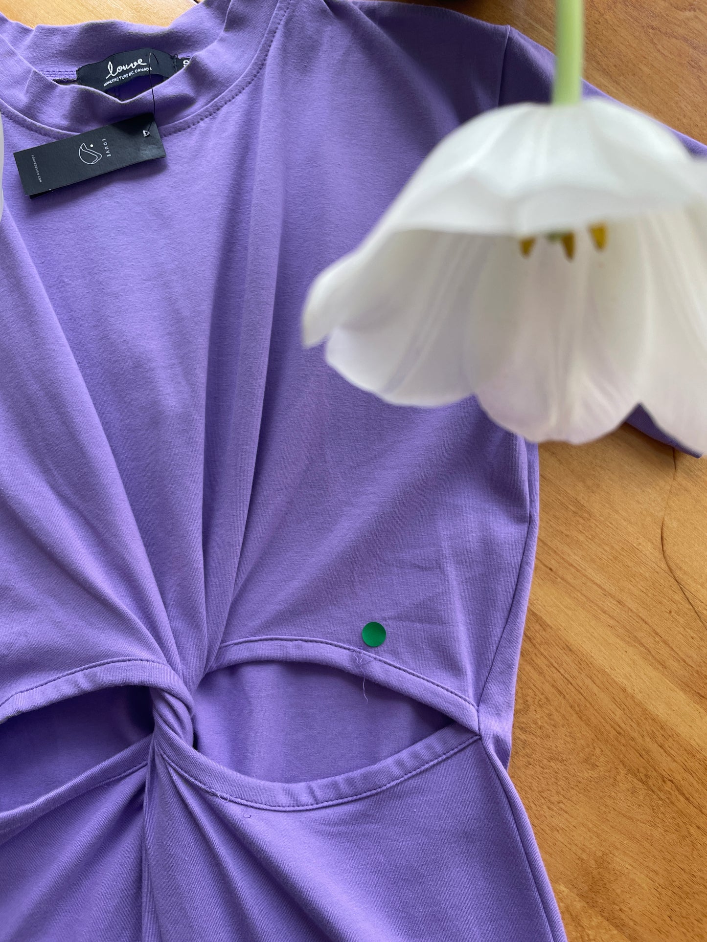 Robe twist manches courtes