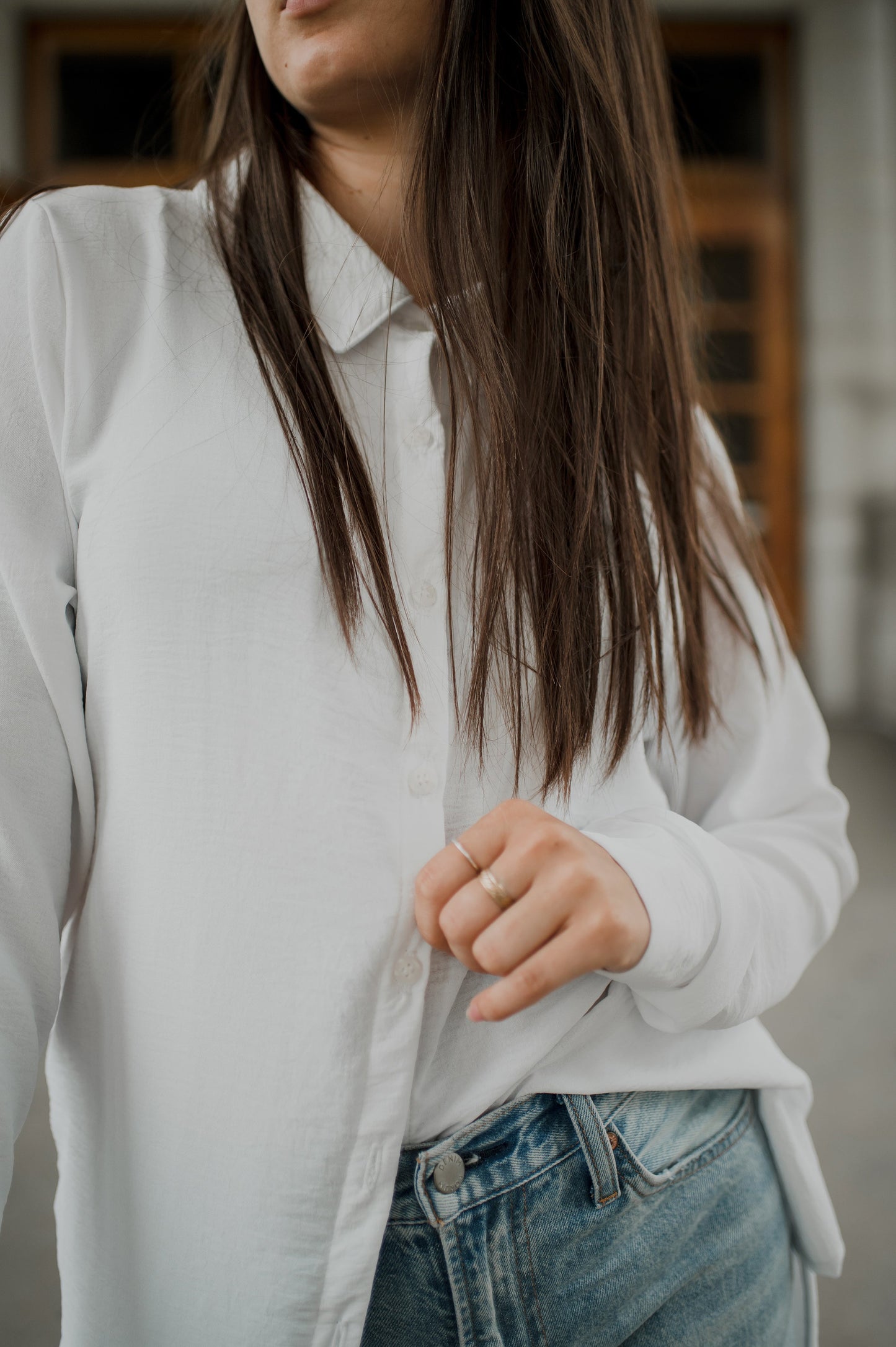 Chemise Long button-up flow