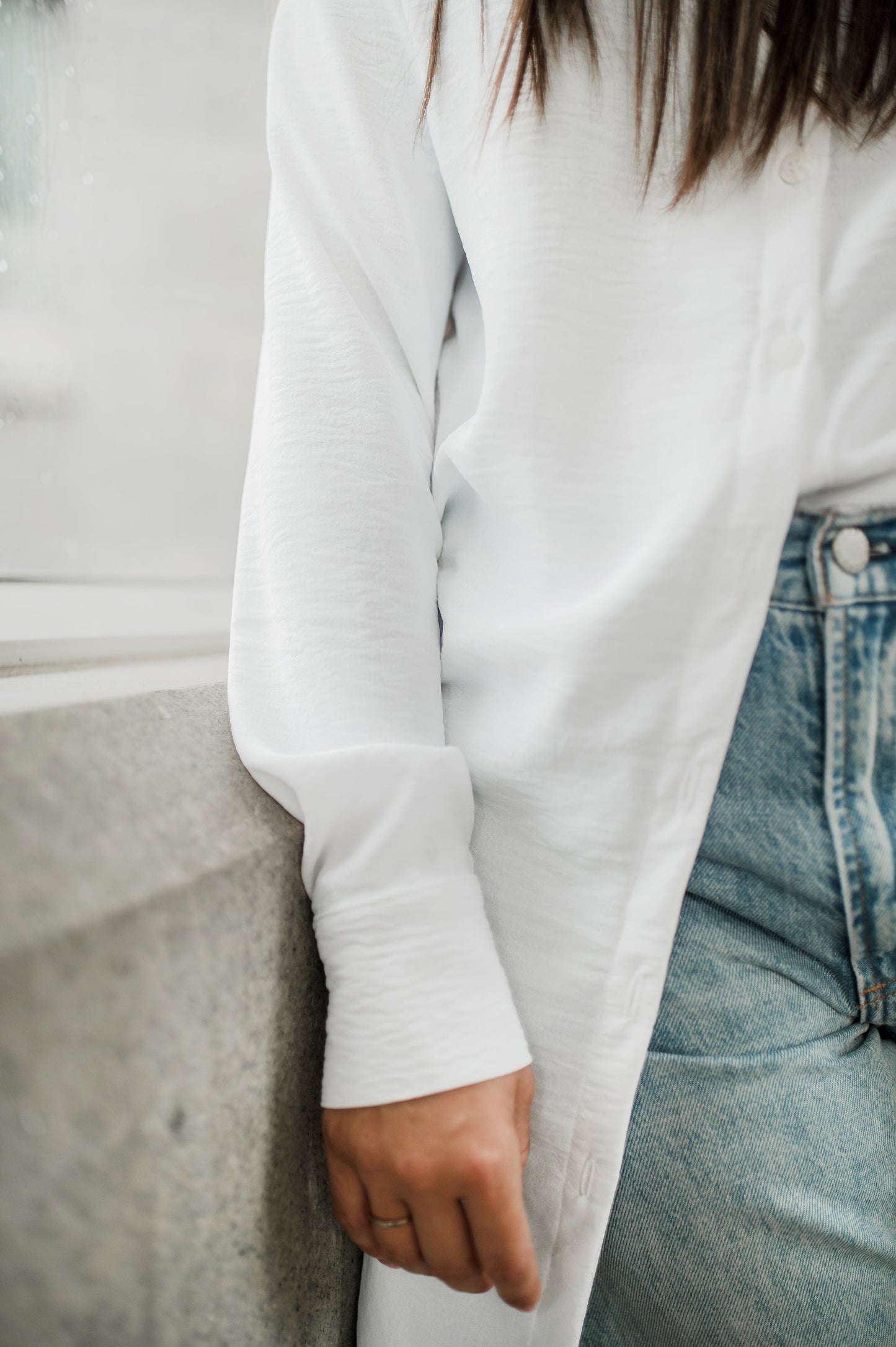 Chemise Long button-up flow