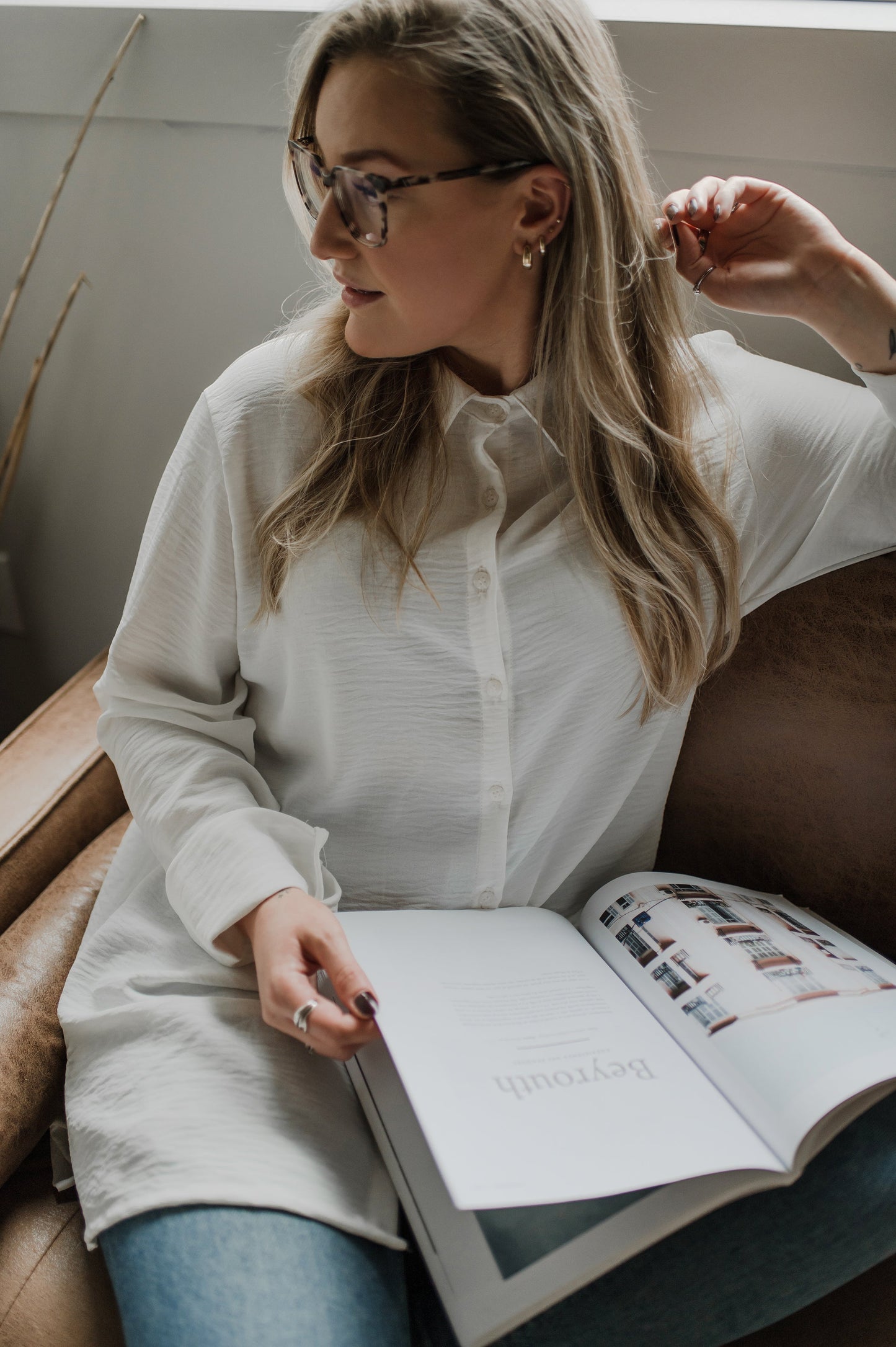 Chemise Long button-up flow