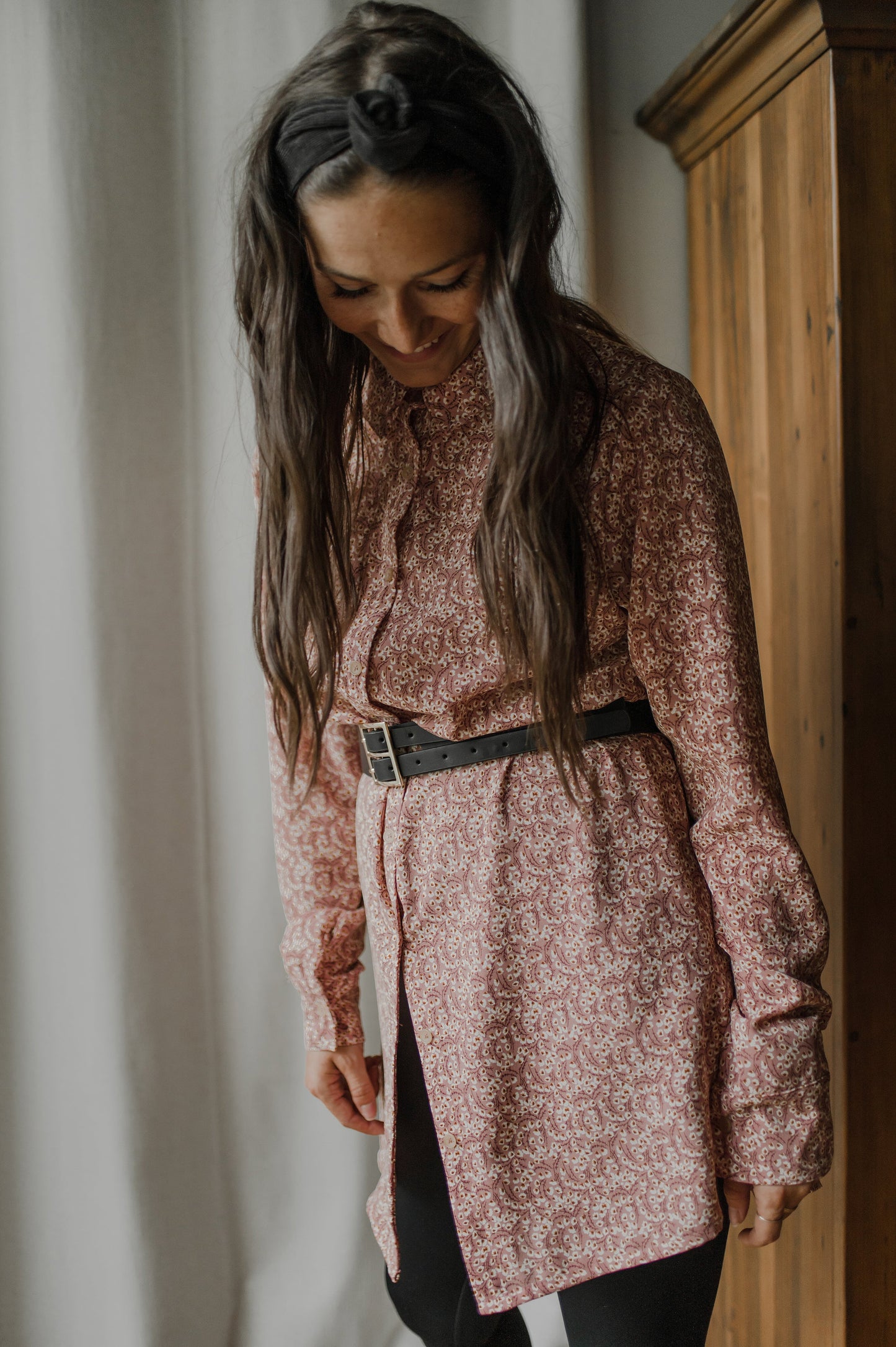 Chemise Long button-up flow