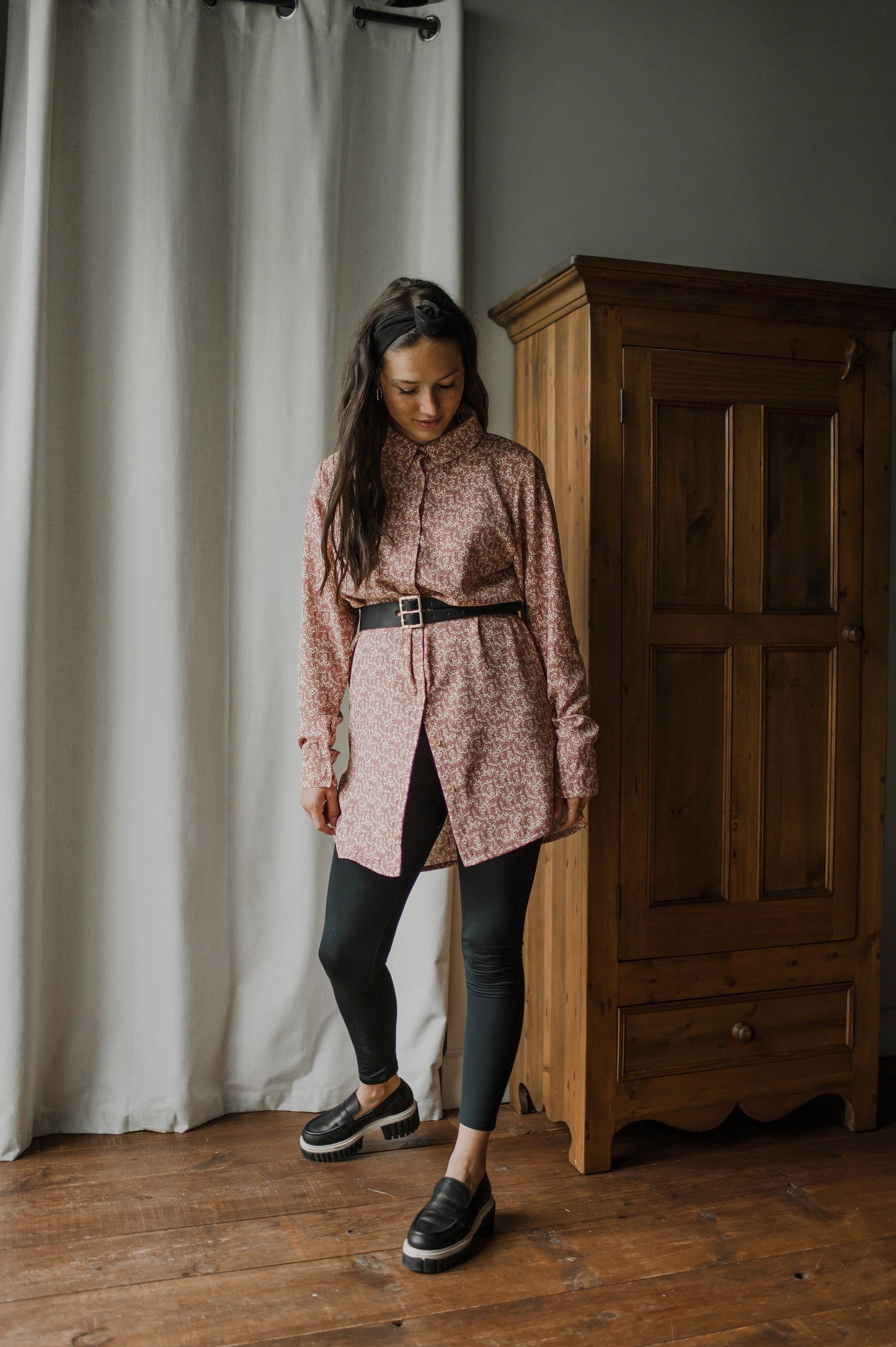 Chemise Long button-up flow
