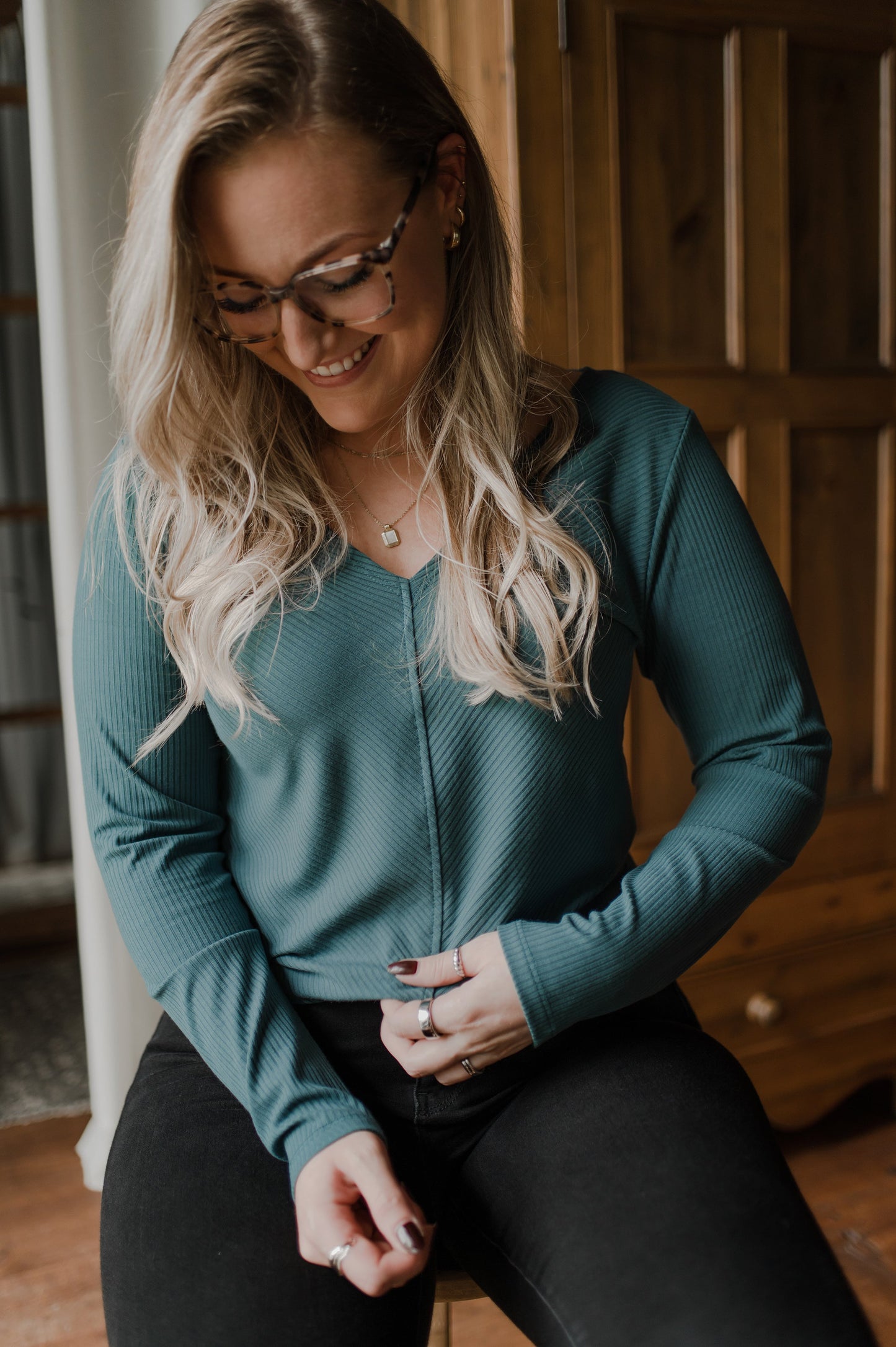 Haut Bamboo Deep v-neck