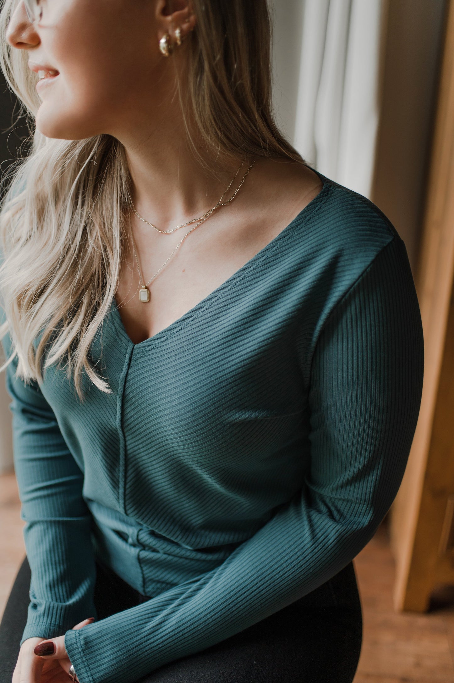 Haut Bamboo Deep v-neck