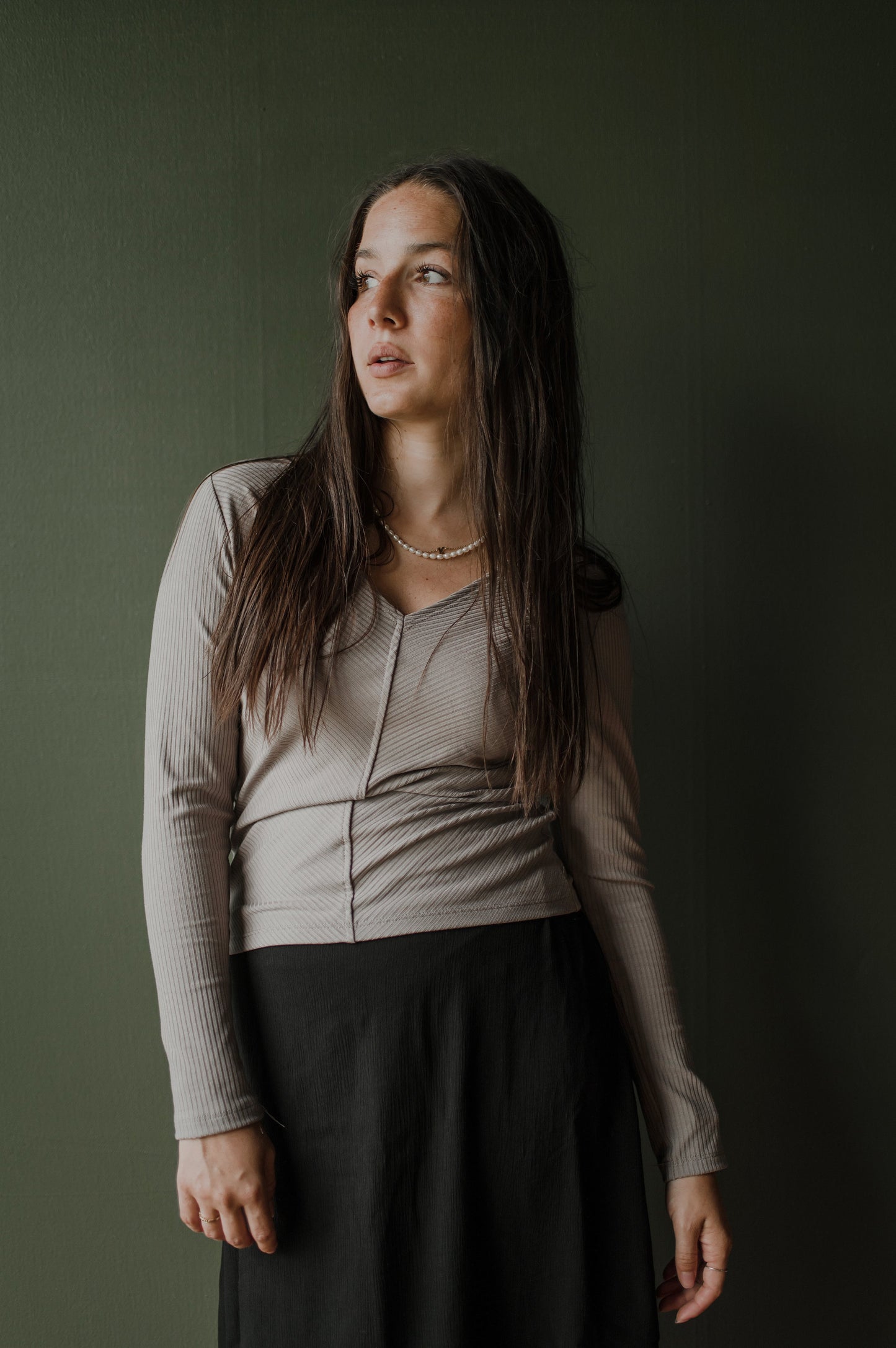 Haut Bamboo Deep v-neck