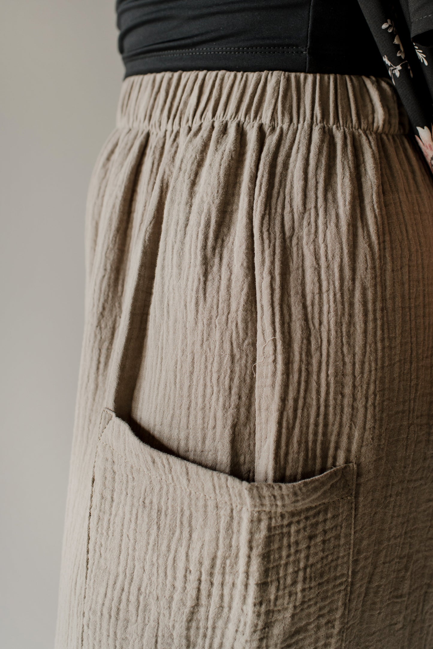 Pantalon large décontracté avec poches