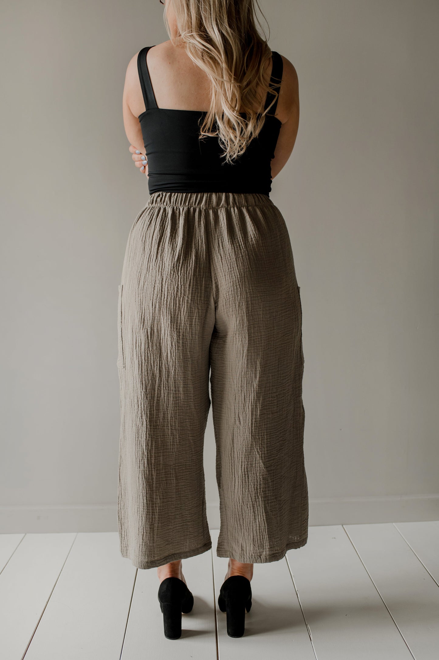Pantalon large décontracté avec poches