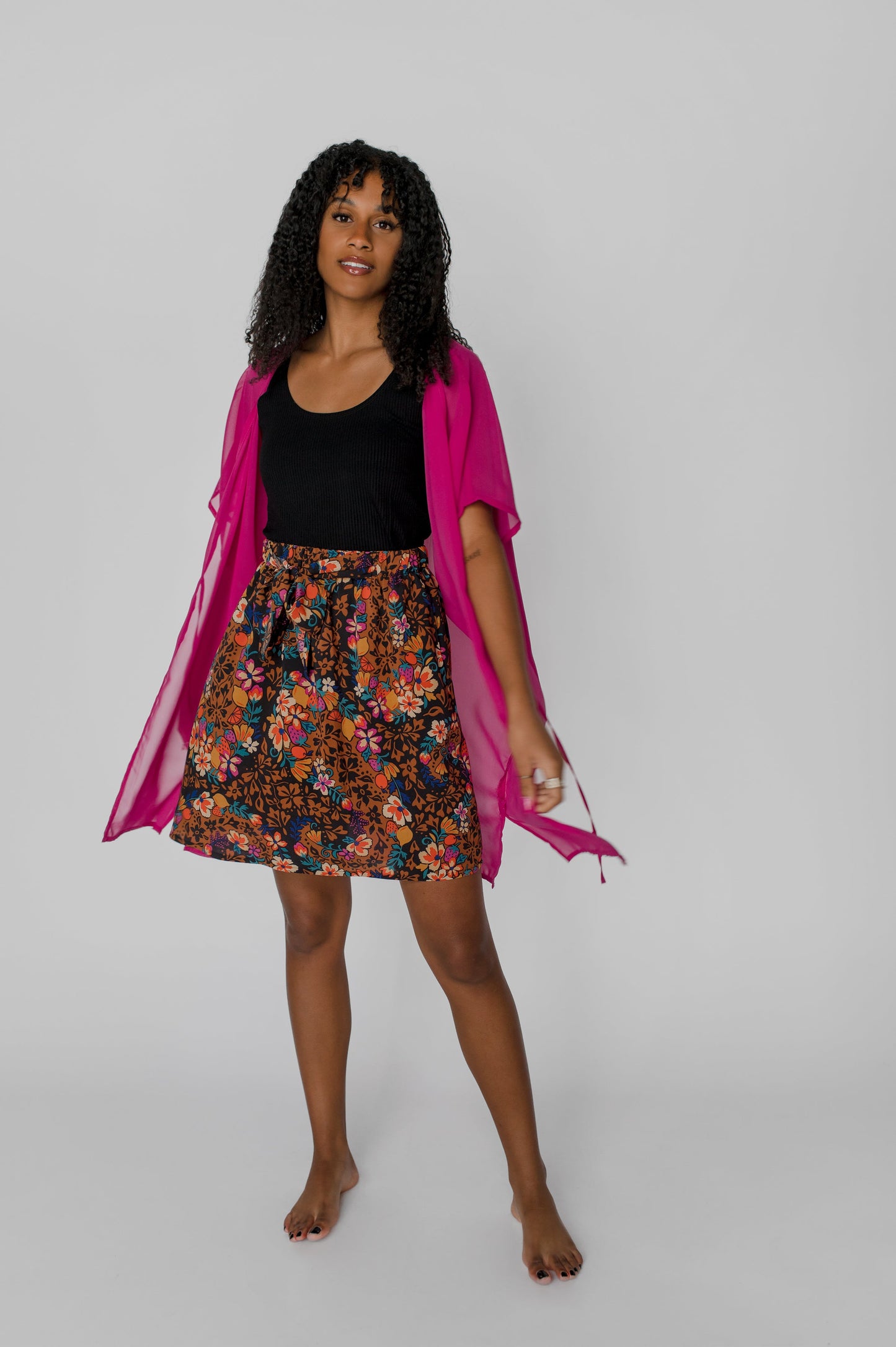 Kimono Chiffon, Fuchsia
