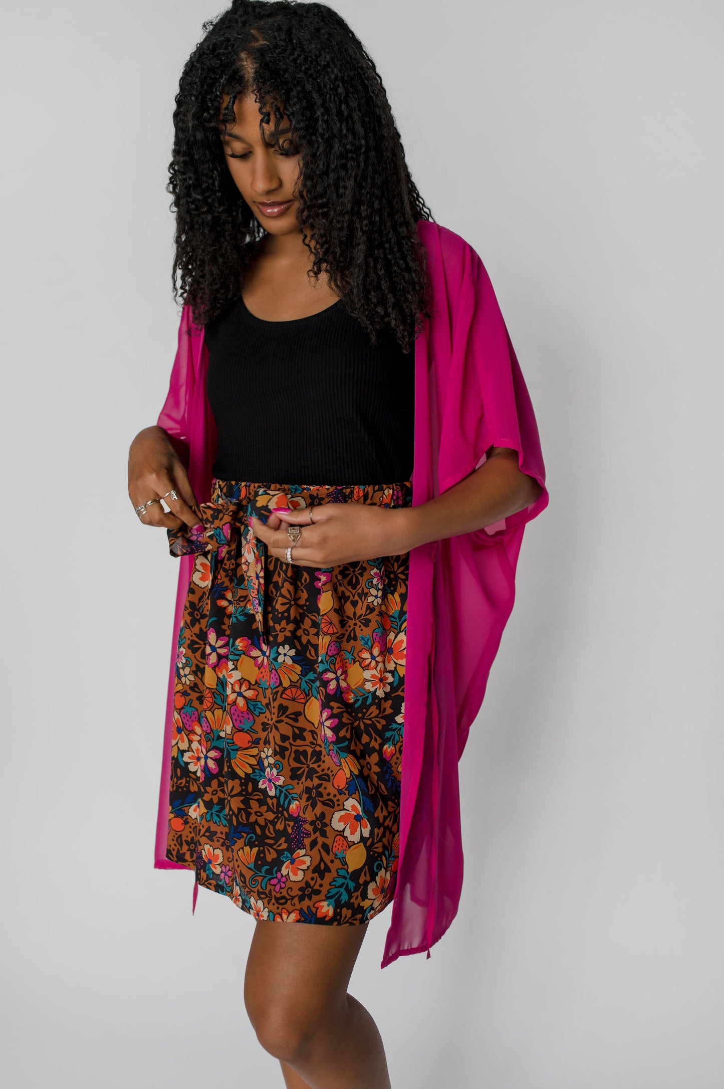 Kimono Chiffon, Fuchsia
