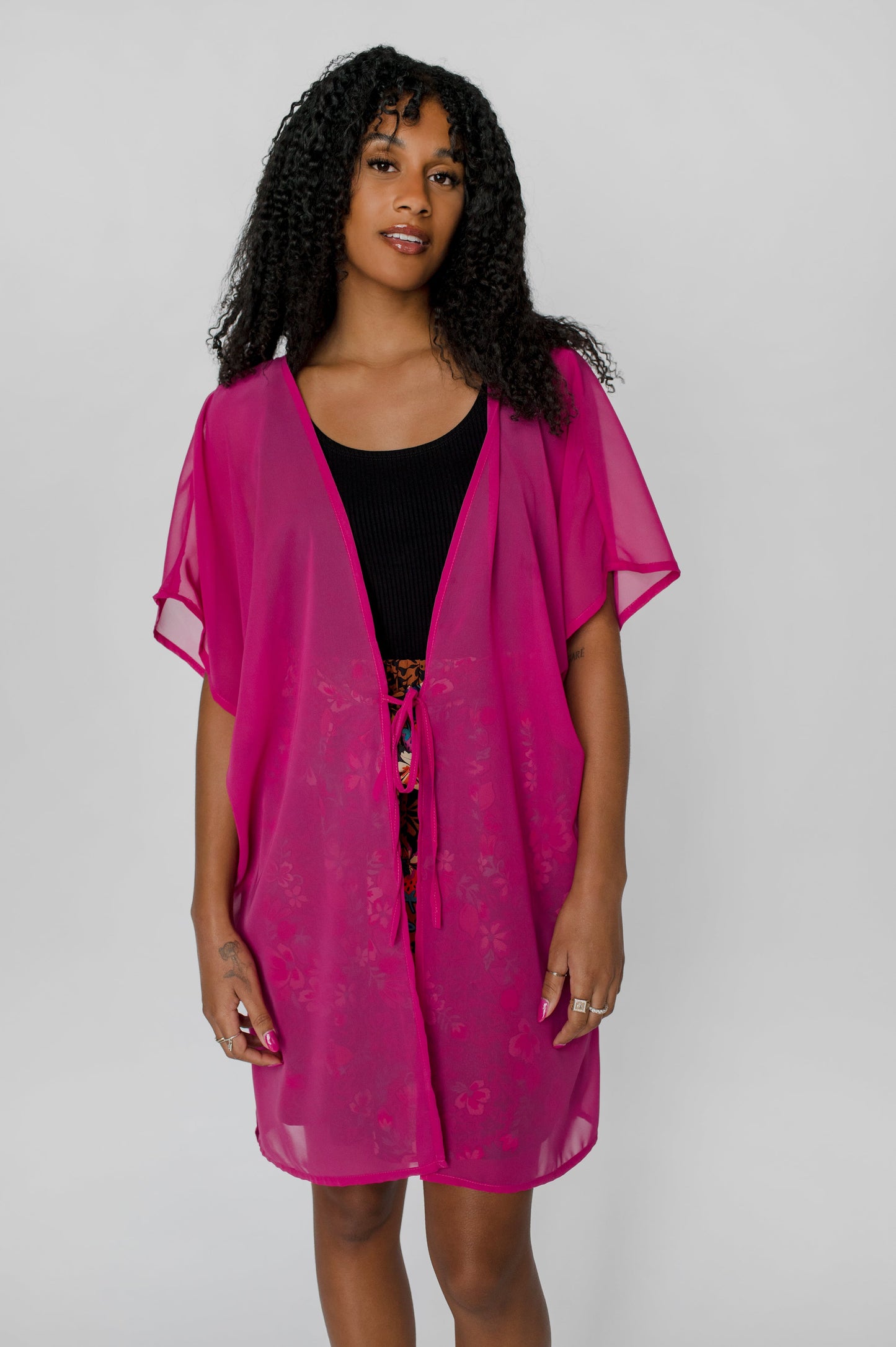 Kimono Chiffon, Fuchsia