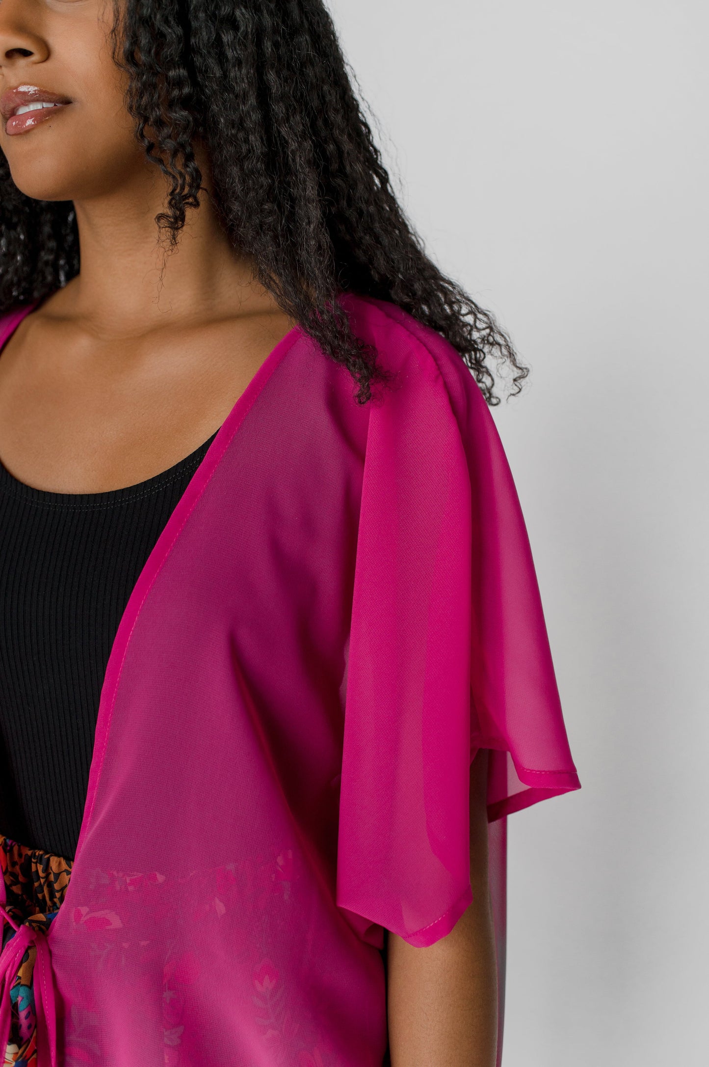 Kimono Chiffon, Fuchsia
