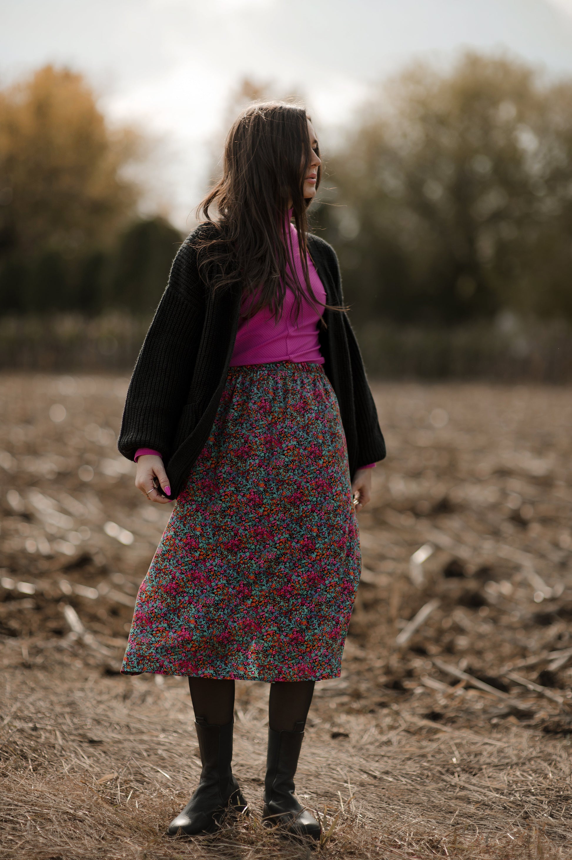 Jupe Floral midi
