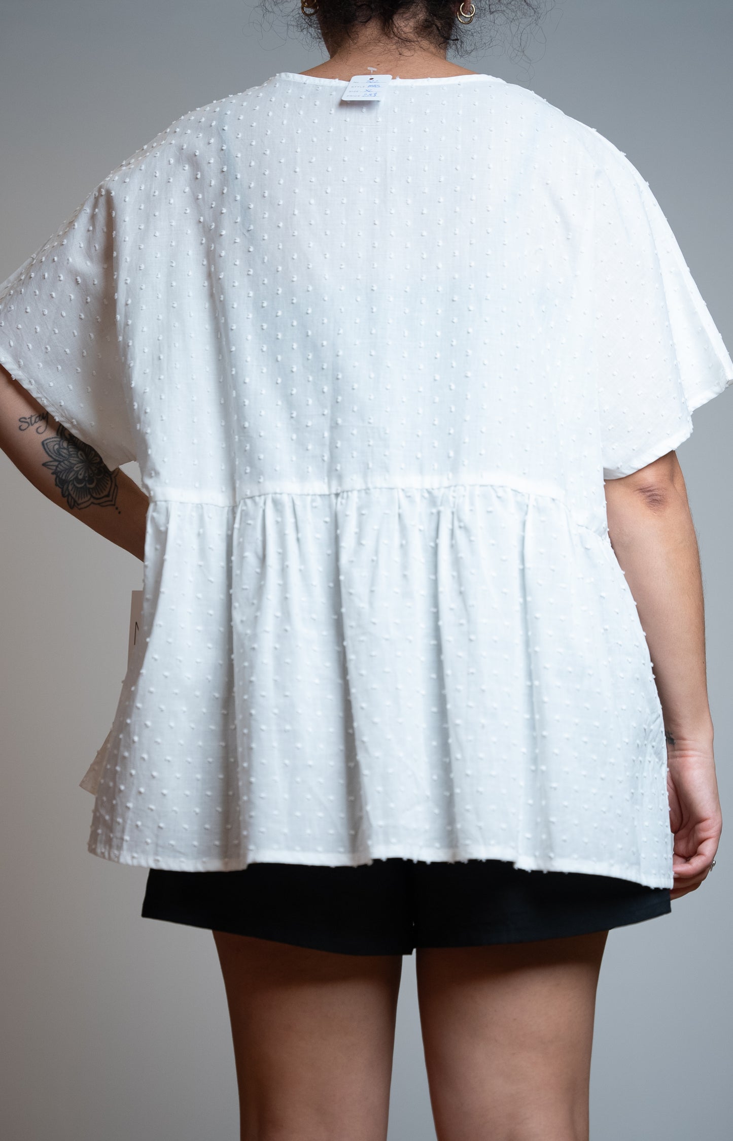 Haut à manches courtes - Blanc | Modèle Tokyo
