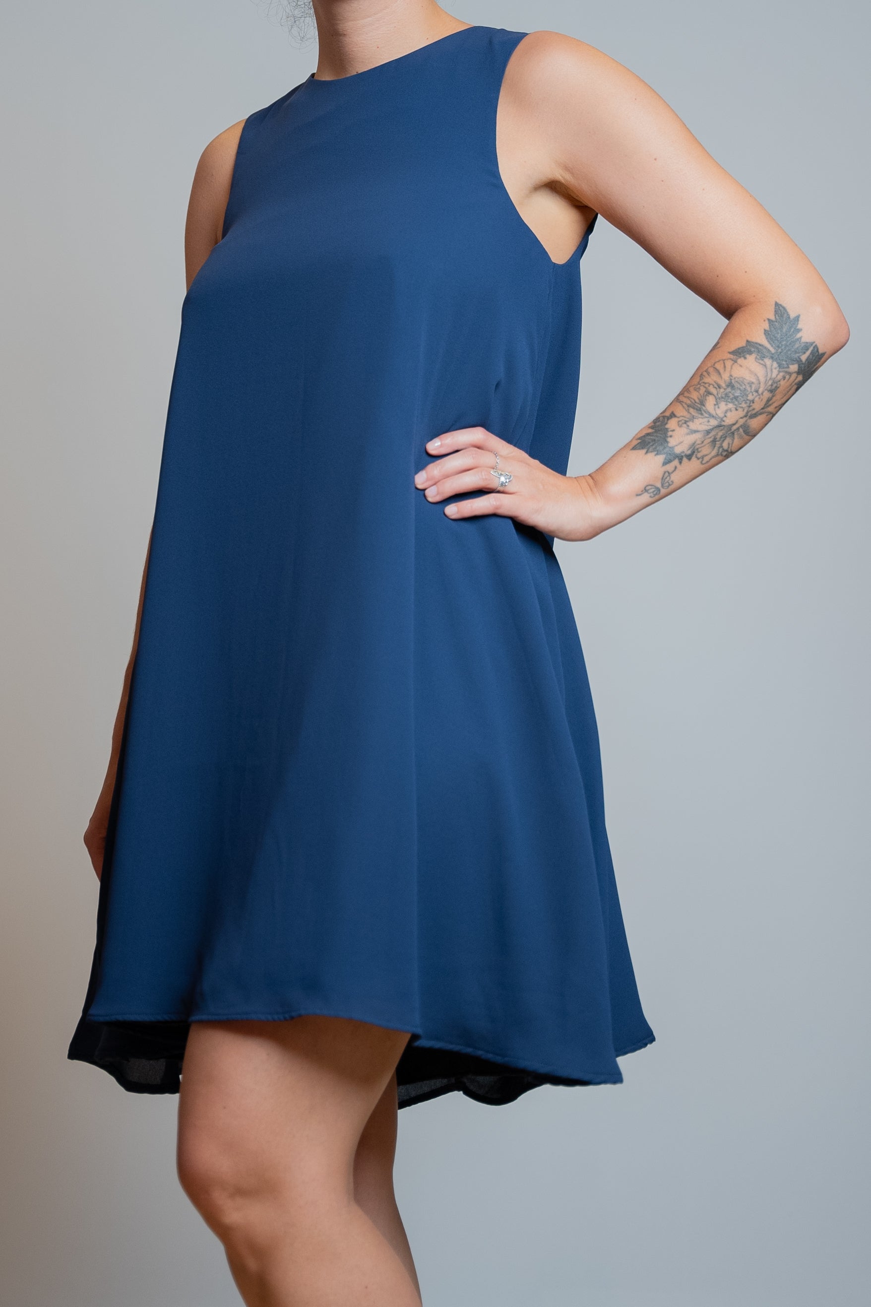 Robe sans manche - Bleu nuit