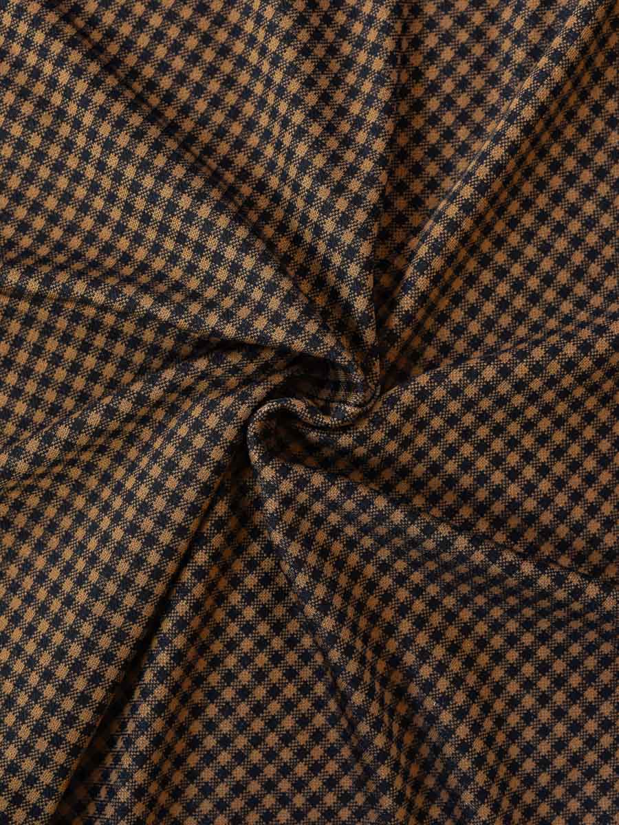 Robe salopette à carreaux mocha Rory