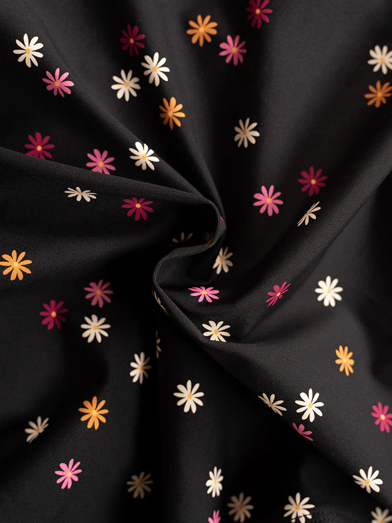 Haut de maillot de bain bikini noué marguerites