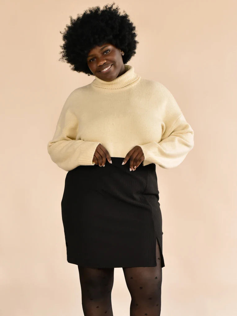 Jupe Rib Noir Wendy