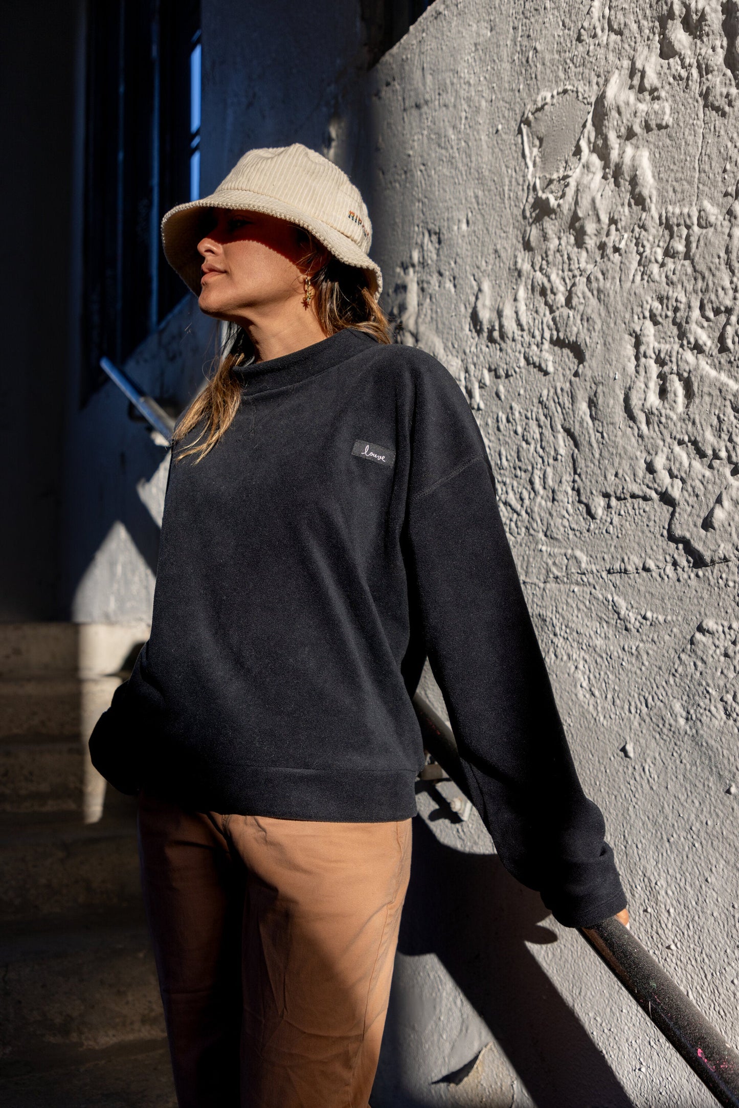 Polar fleece sweatshirt