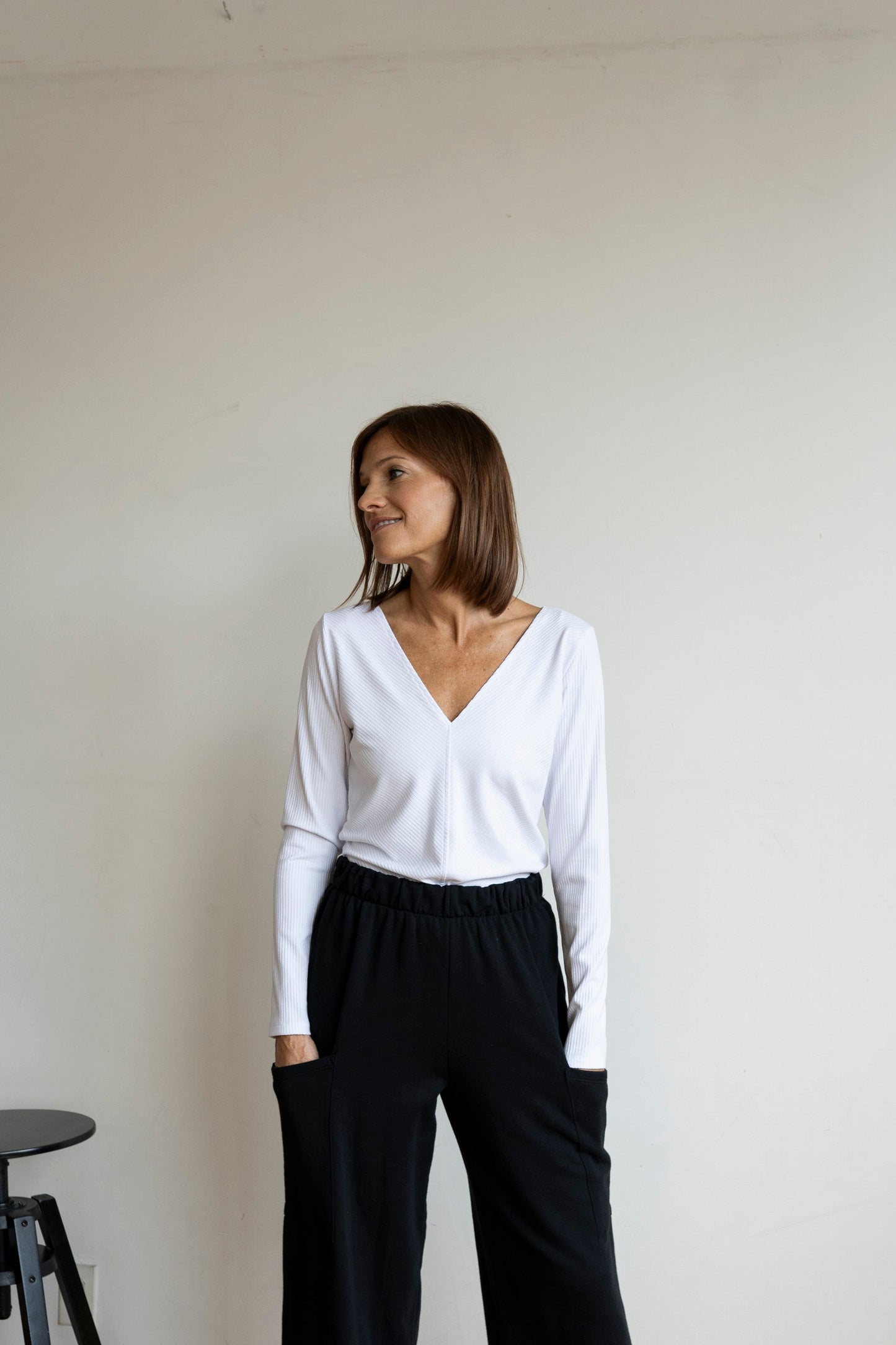 Haut Bamboo Deep v-neck
