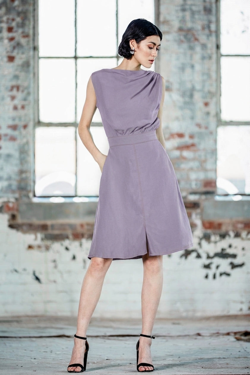 Robe Athena - Lilas, vue de face