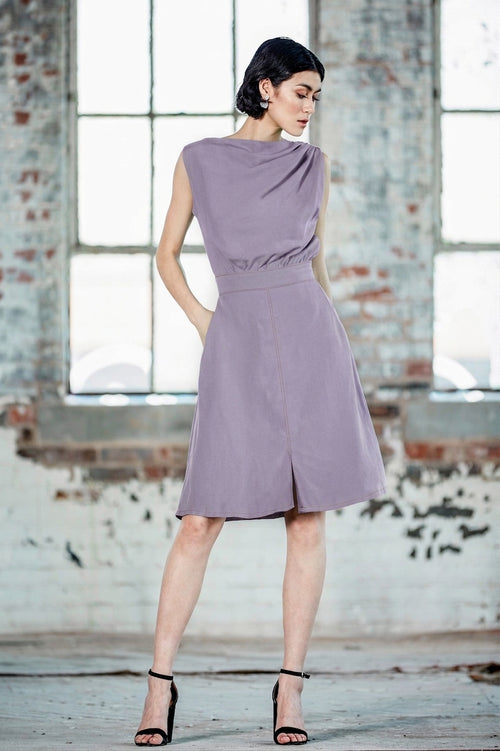 Robe Athena - Lilas, vue de face