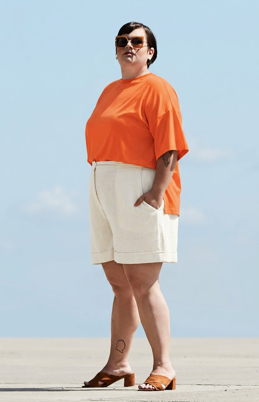 Haut Charles - Mandarine, vue de face