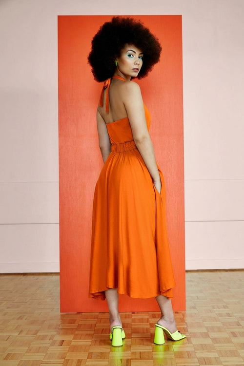 Robe Garance - Tangerine, back view