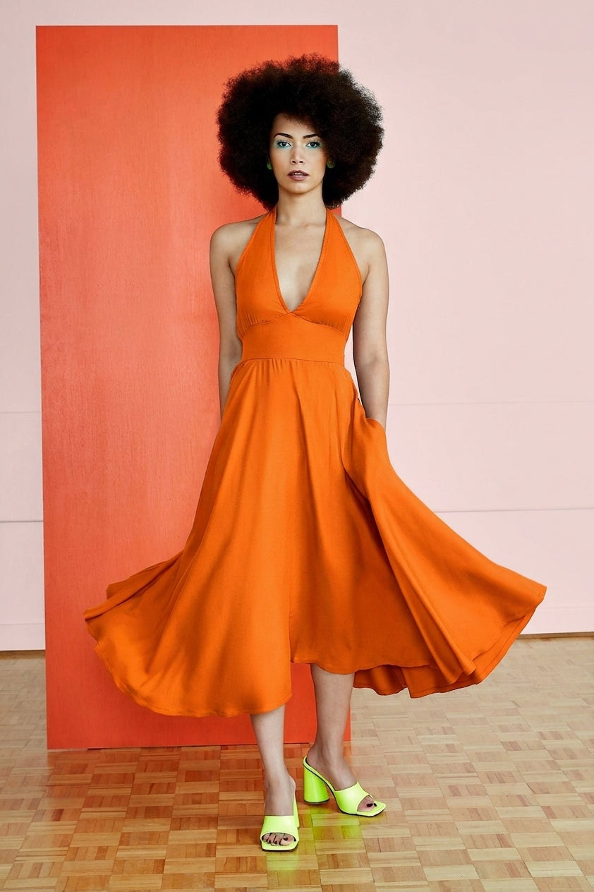 Robe Garance - Tangerine, front twirl