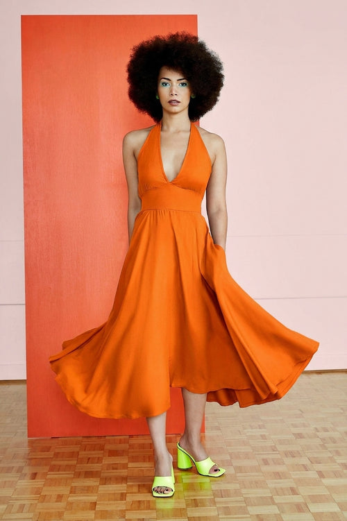 Robe Garance - Tangerine, front twirl