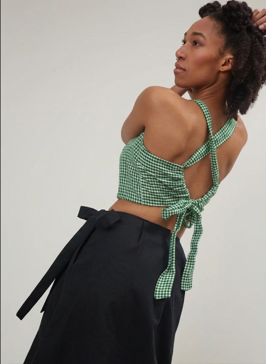 Camisole Rio - Vert à carreaux (Aloes)