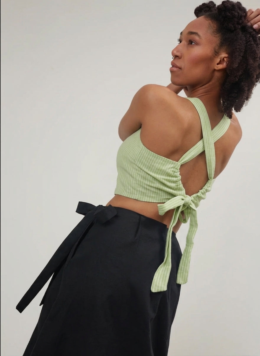 Camisole Rio - Vert à rayures