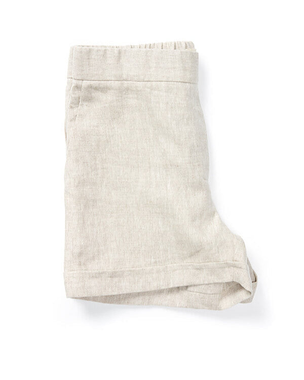 Short de lin naturel