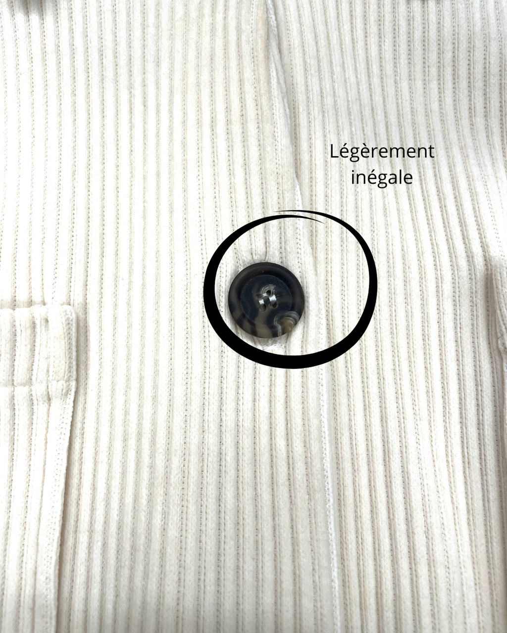 Veste Joplin corduroy crème