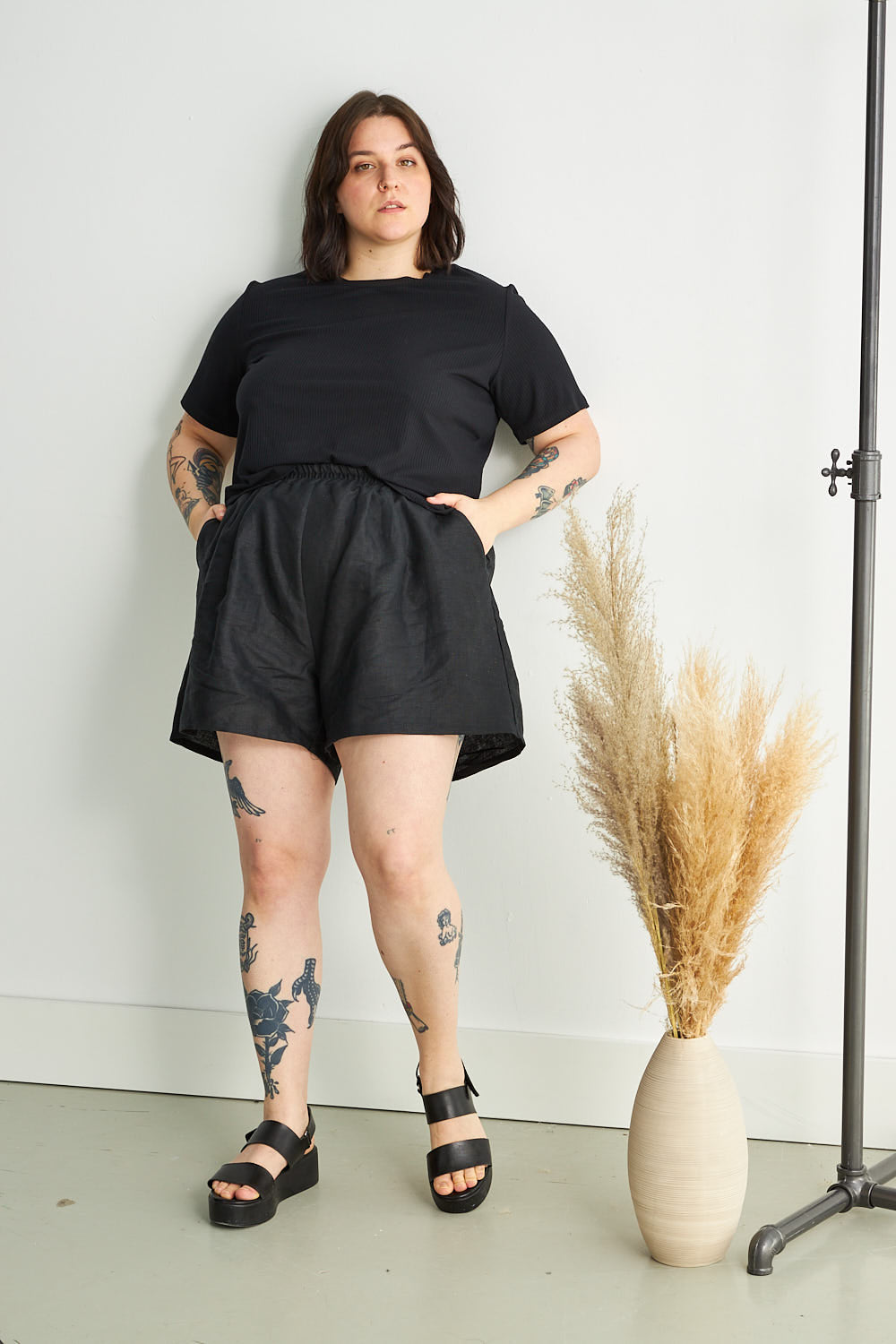 T-shirt Porto noir petunia