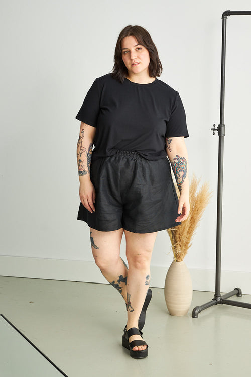 T-shirt Porto noir petunia