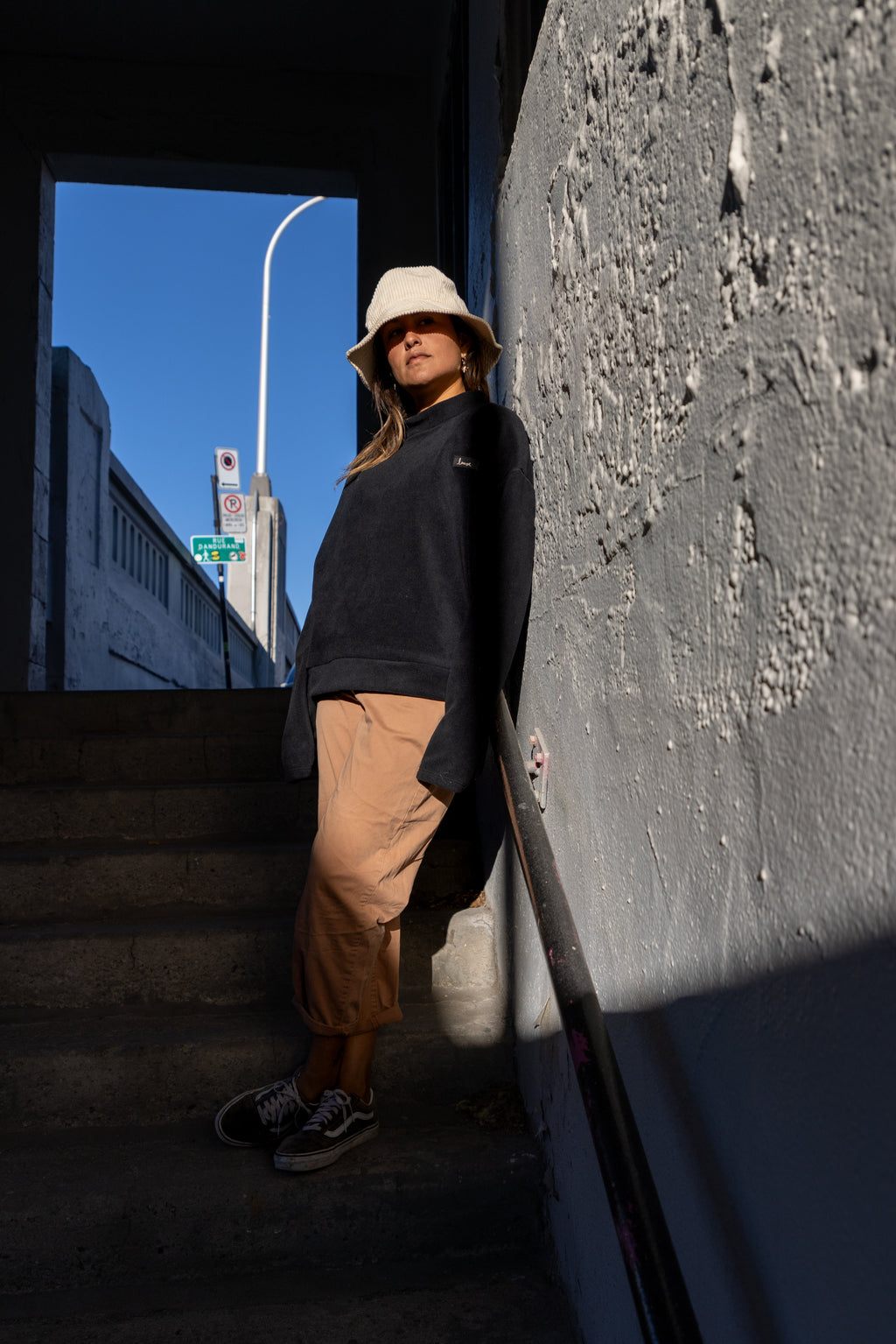 Polar fleece sweatshirt